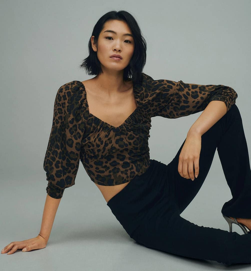 maglia blusa animalier