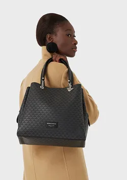 Elegante borsa emporio armani scura