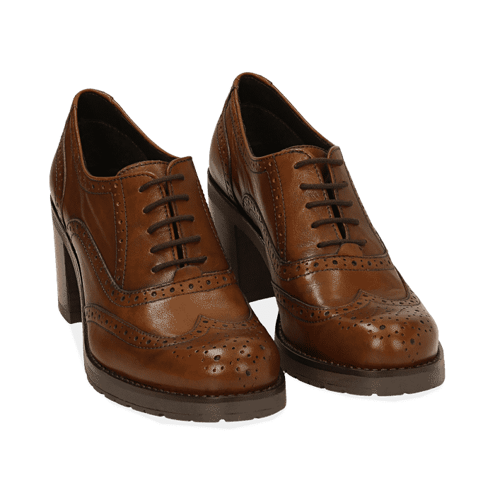 scarpe stringate cuoio marrone primadonna 2022