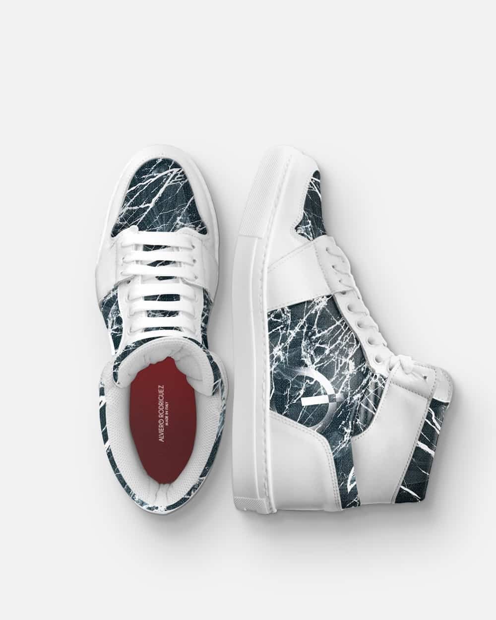 Sneakers Alviero Rodriguez 2022 per uomo collo alto con grafiche moderne