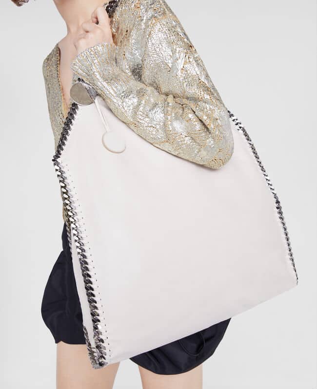 Borsa Tote Stella McCartney 2022 Falabella maxi colore chiaro