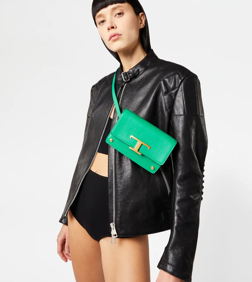borse tod's primavera estate 2022 Piccolo marsupio Tods estivo primaverile di colore verde