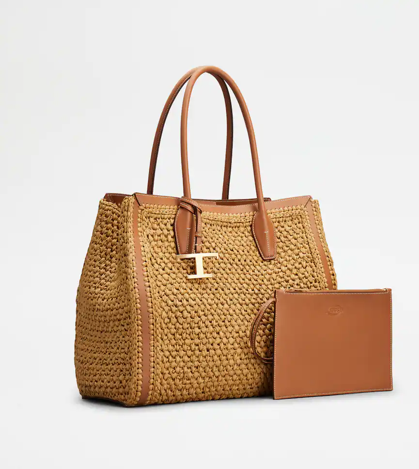 borse Tod's primavera estate 2022 rafia e tessuti
