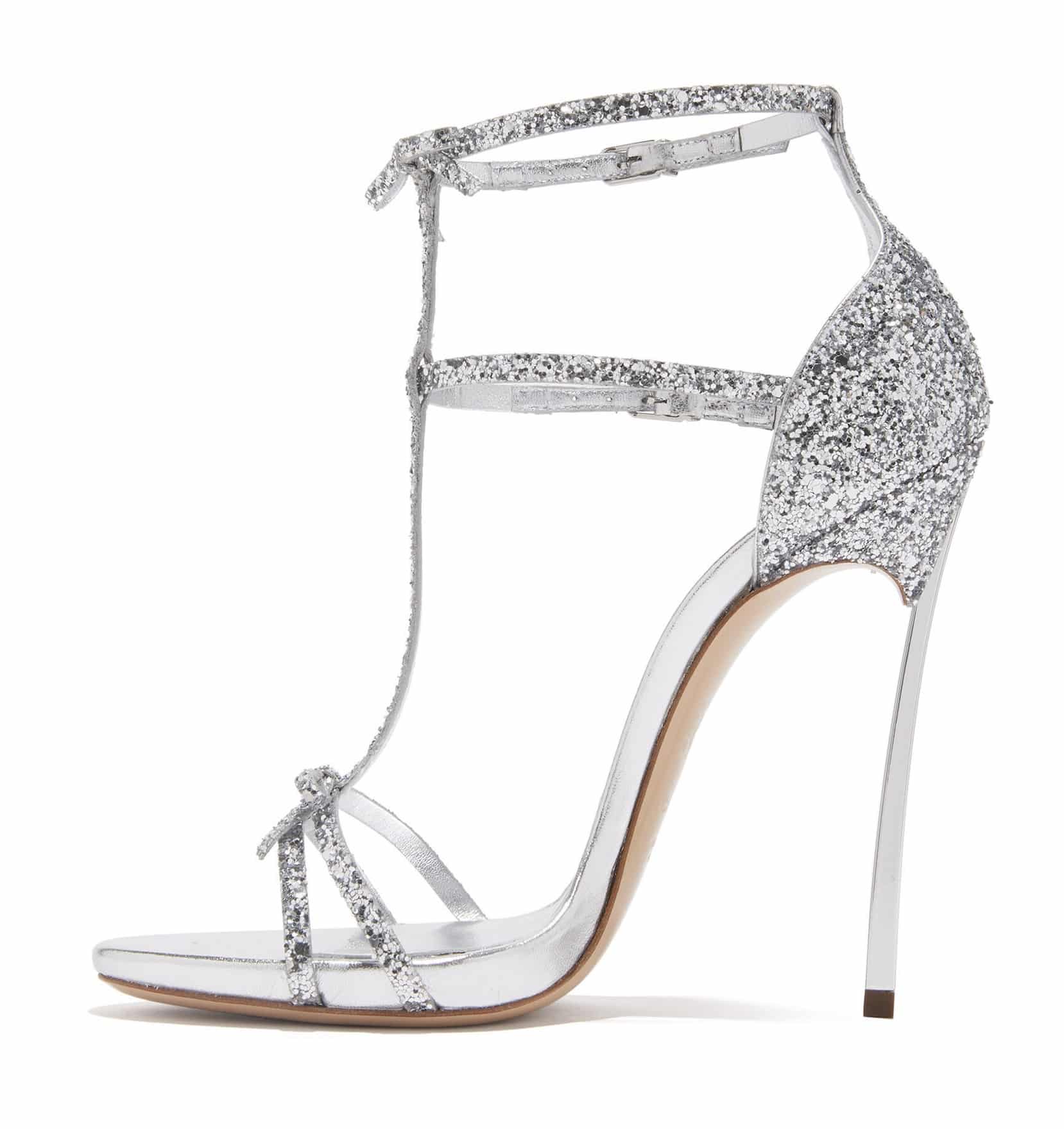 Sandali glitterati serali per primavera estate eleganti made in Italy