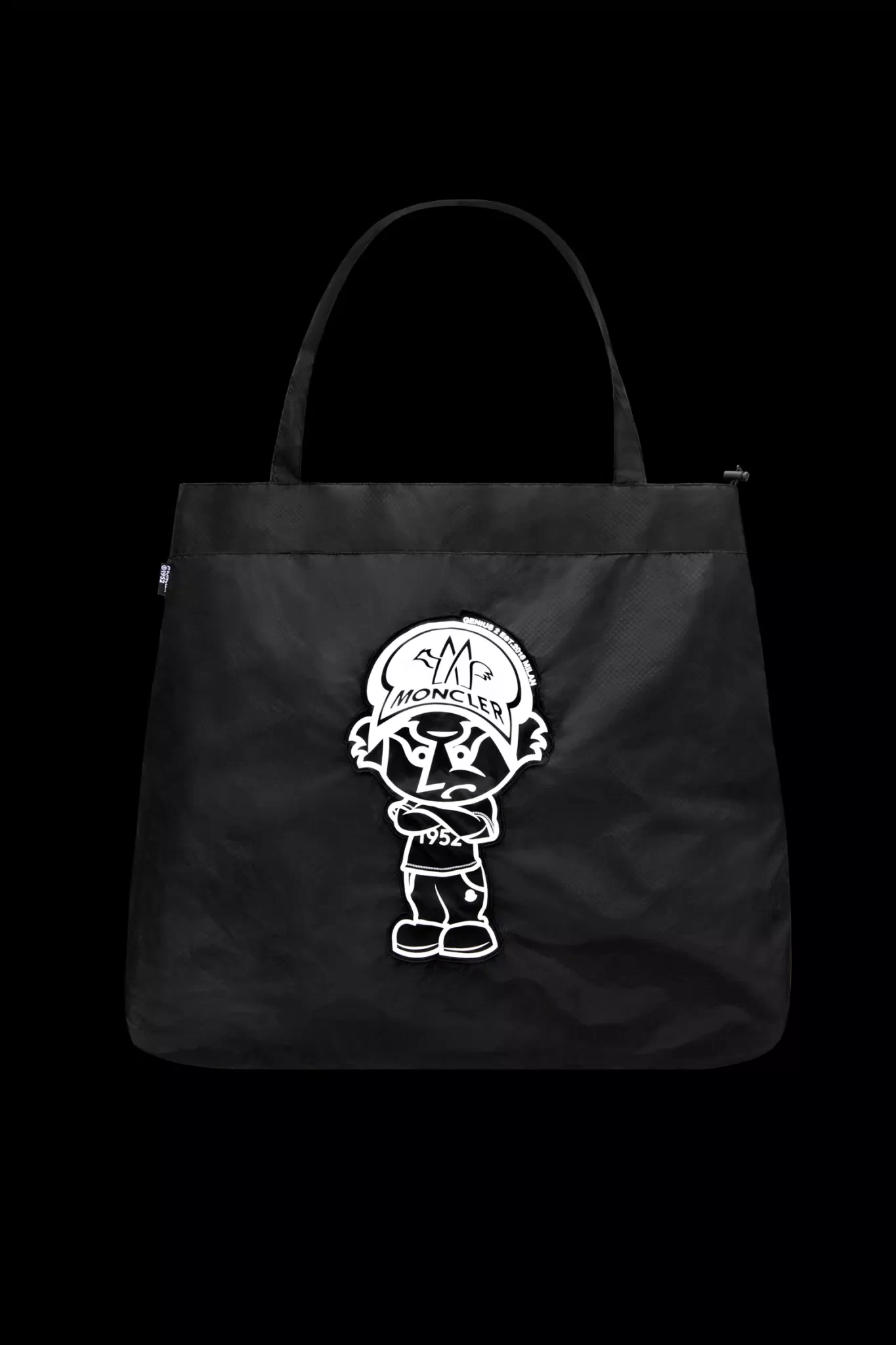 shopper con logo stampato della moncler collezione 2022