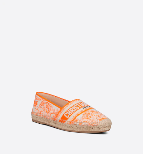 espadrillas estive lusso dior colorazione arancione