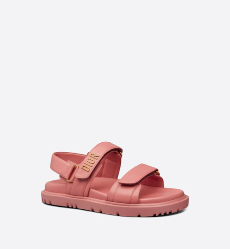 sandalo estivo dior in pelle flat