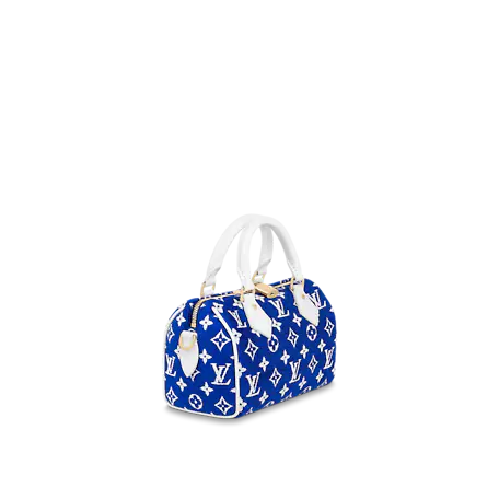classico bauletto Louis Vuitton blu con monogram