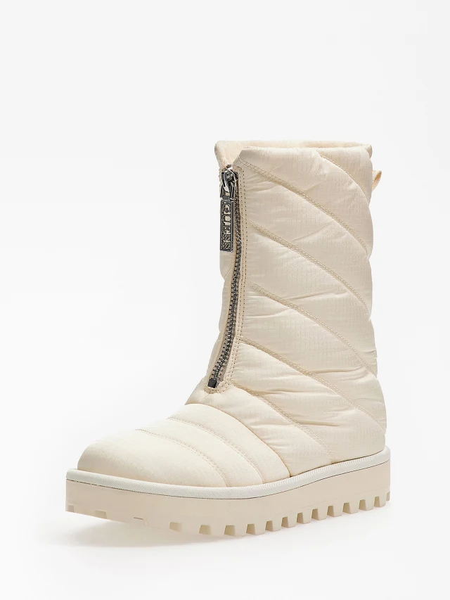 Stivaletto morbido in tessuto trapuntato colore bianco Guess 2022 2023