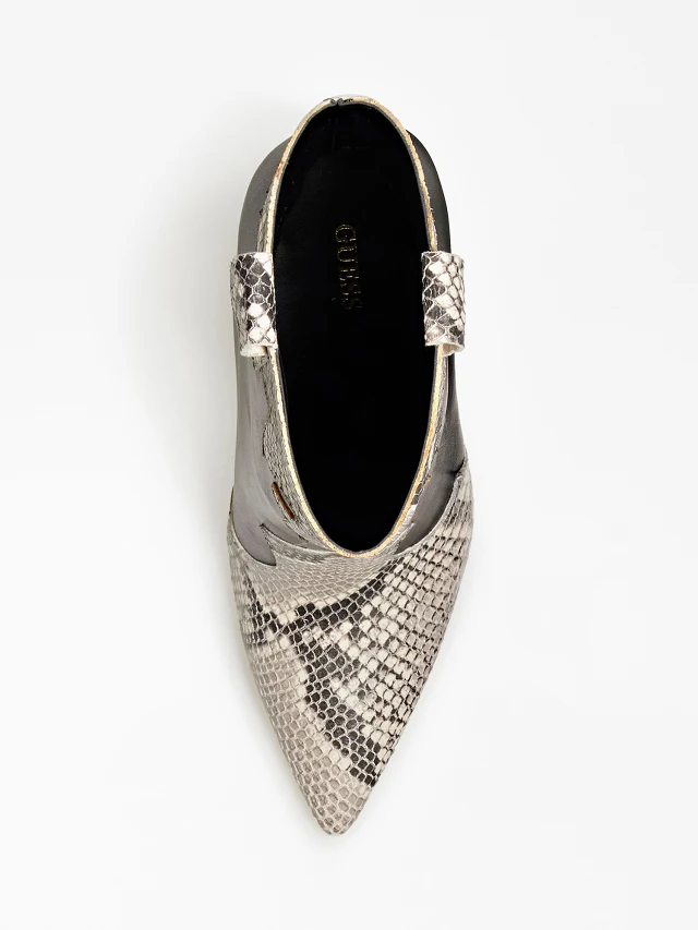 Tronchetto effetto pitone scarpe Guess inverno 2022 2023