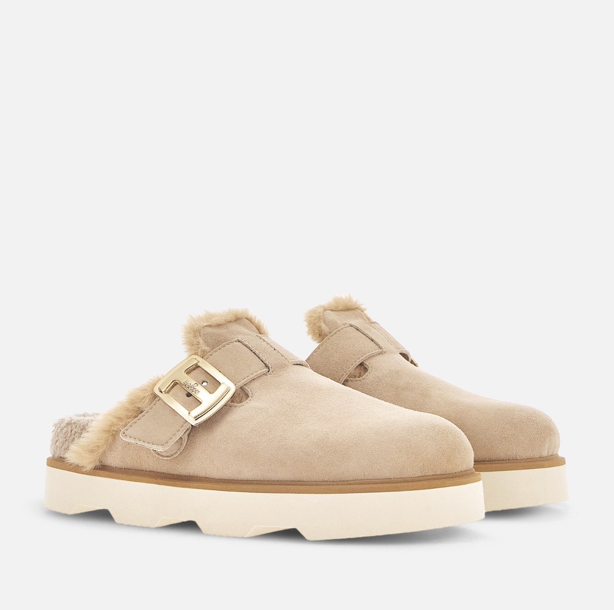 Sabot con pelliccia hogan