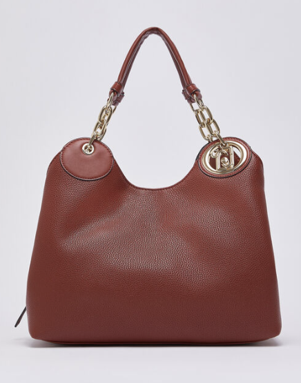 Borsa hobo Liu Jo con medaglione logo e catena, modello originale