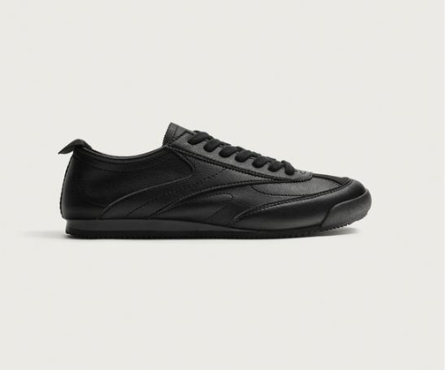 Sneaker retro in pelle nera Zara uomo autunno inverno 2026 2027